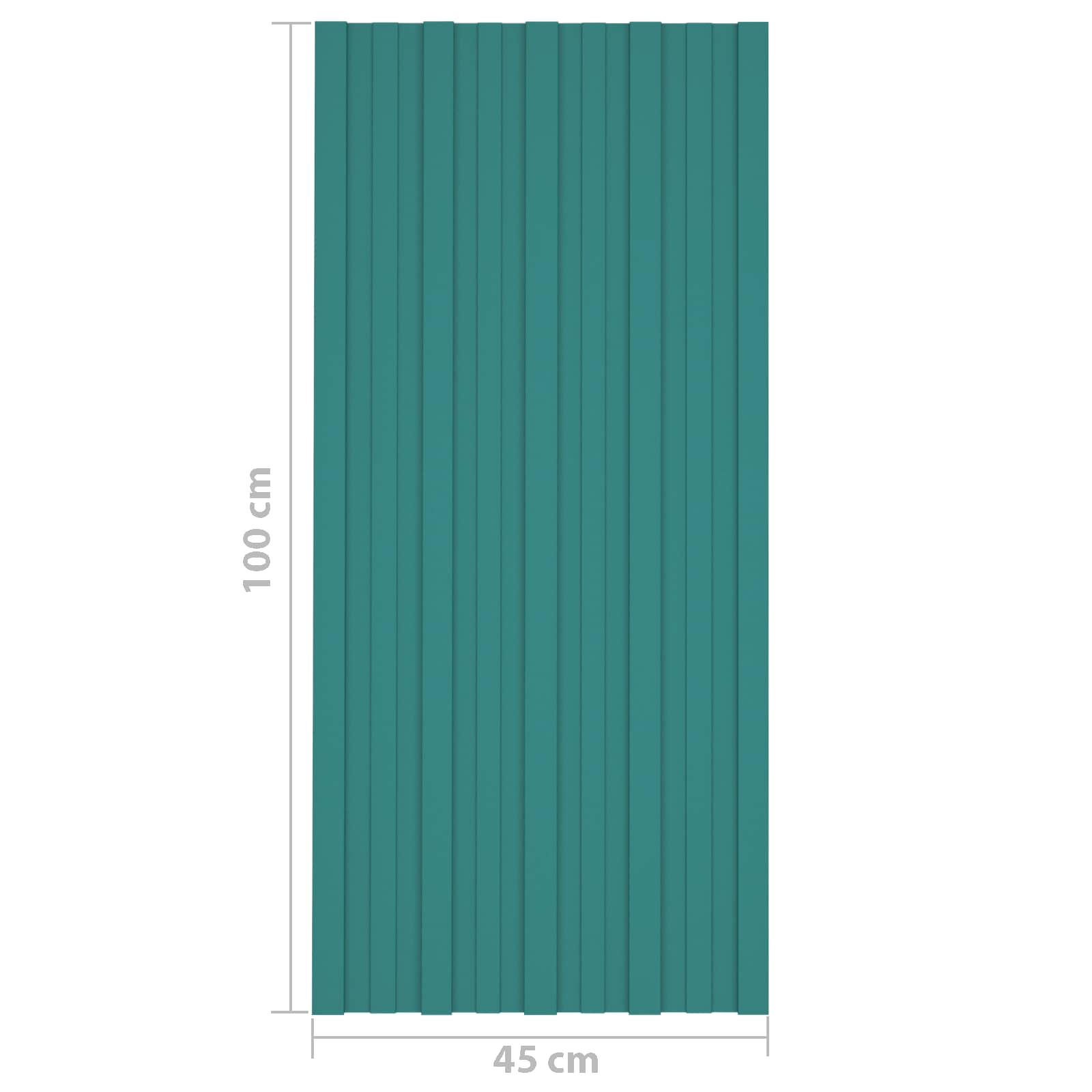 Krovni panel 36 pcs Zelena 100 x 45 cm Pocinčani čelik