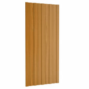Krovni panel 12 pcs Prirodna 100 x 45 cm Pocinčani čelik