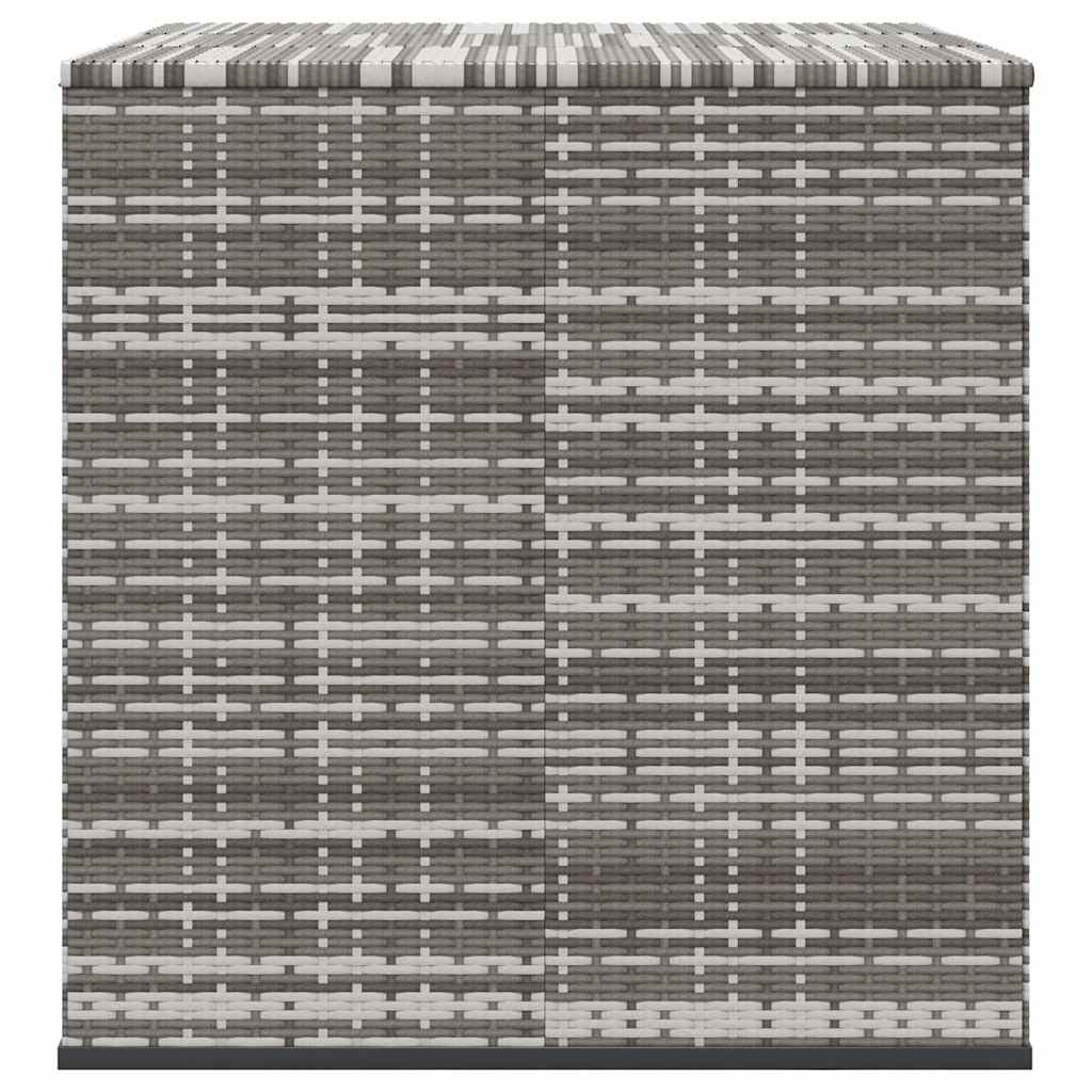 Kutija za vrtne jastuke od PE ratana 145 x 100 x 103 cm siva