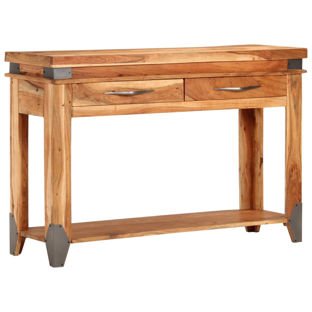 Konzolni stol 110 x 34 x 74 cm od masivnog drva bagrema
