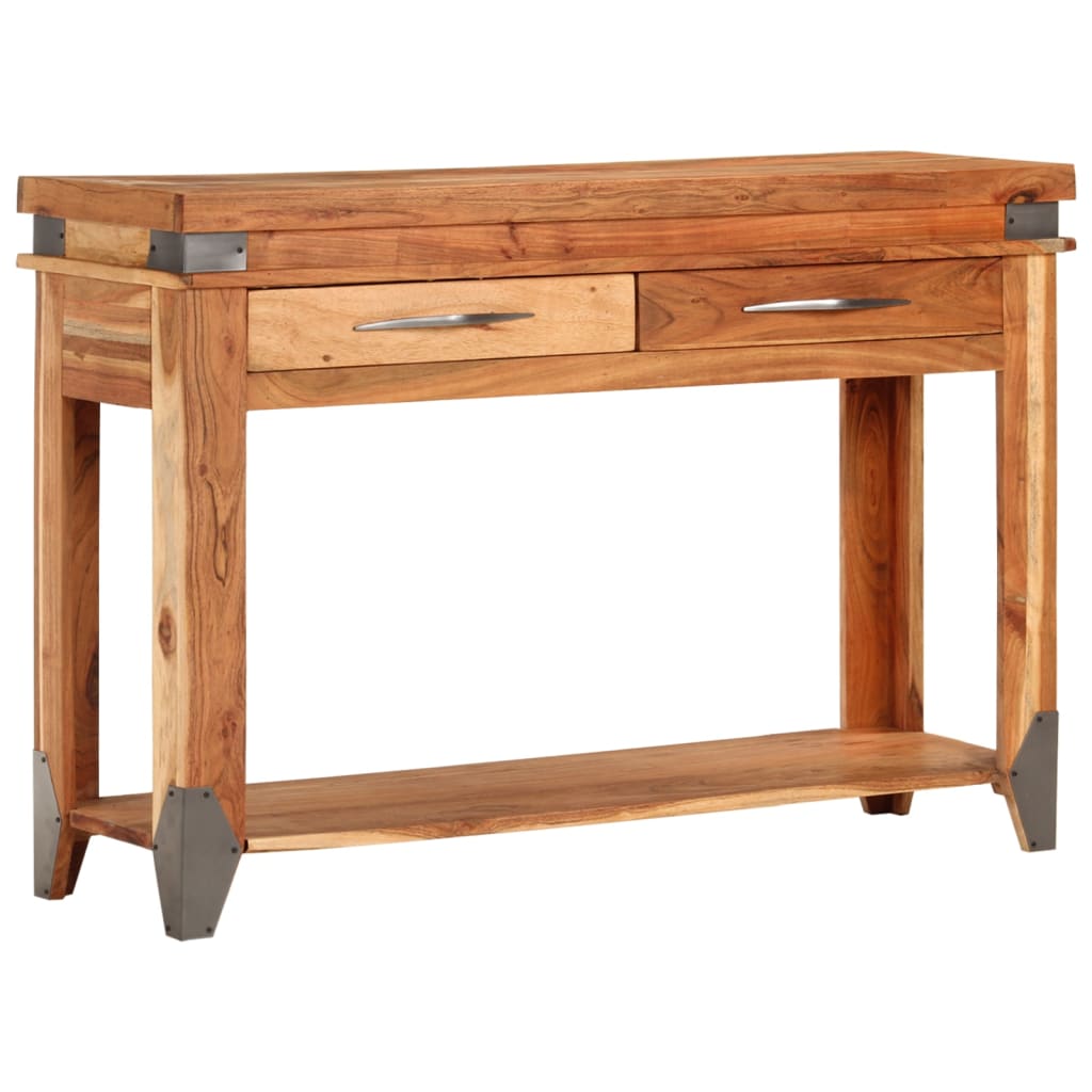 Konzolni stol 110 x 34 x 74 cm od masivnog drva bagrema