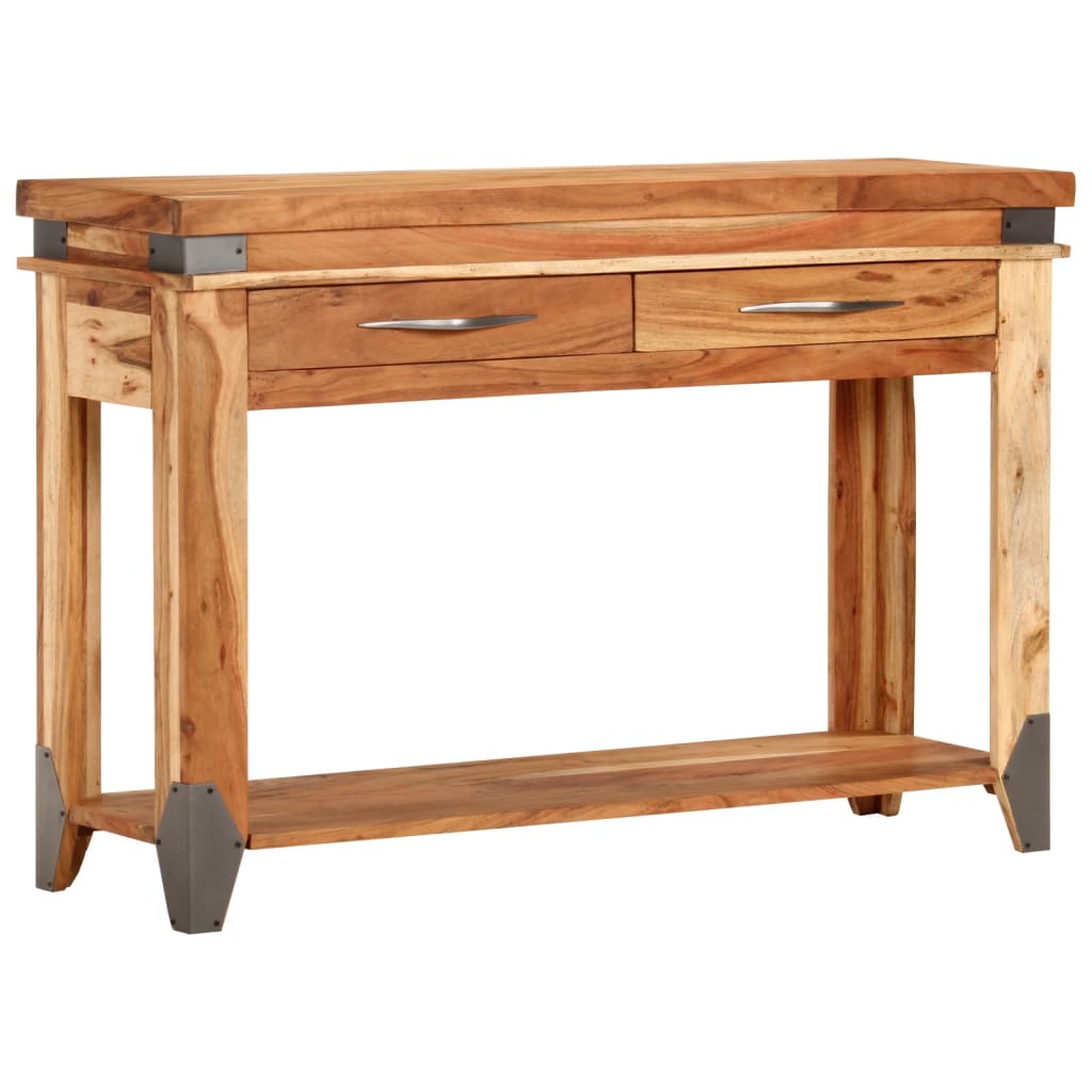Konzolni stol 110 x 34 x 74 cm od masivnog drva bagrema