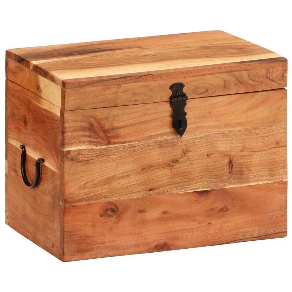 Kutija za pohranu 39 x 28 x 31 cm od masivnog bagremovog drva