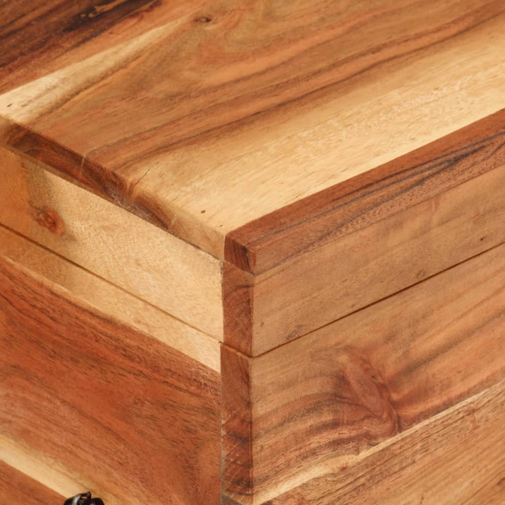Kutija za pohranu 39 x 28 x 31 cm od masivnog bagremovog drva