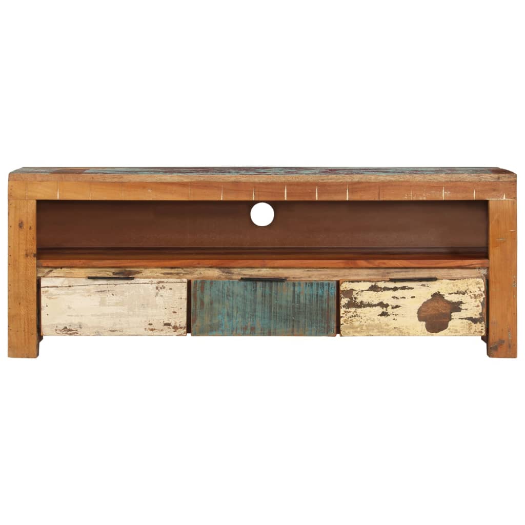 TV ormarić 110 x 30 x 40 cm od masivnog obnovljenog drva