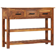 Komoda s 3 ladice 110 x 30 x 80 cm od masivnog bagremovog drva