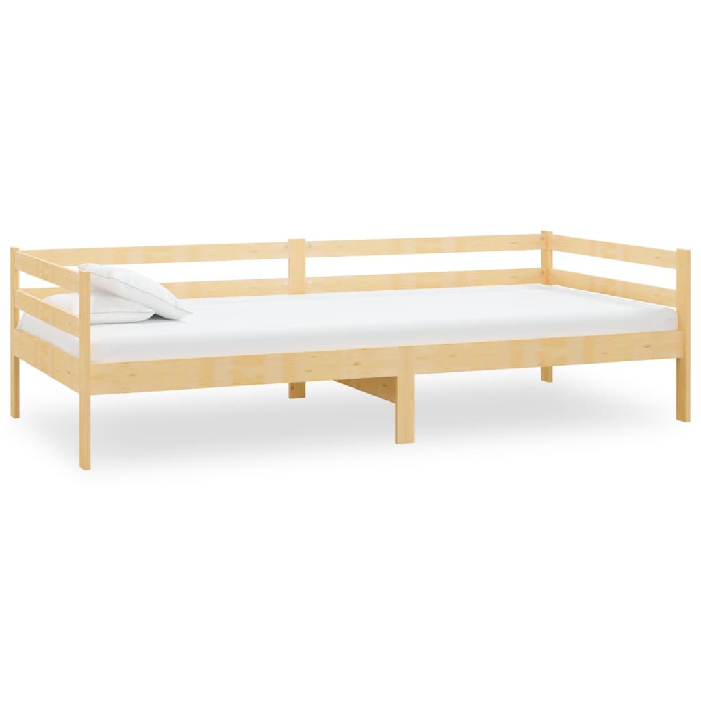 Dnevni ležaj s madracem 90 x 200 cm od masivne borovine