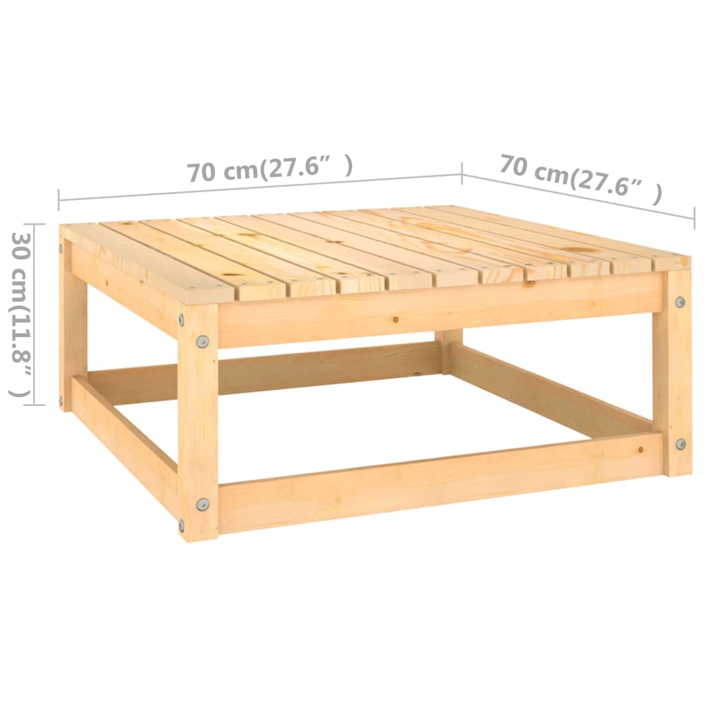 3-dijelna vrtna garnitura od masivne borovine s jastucima