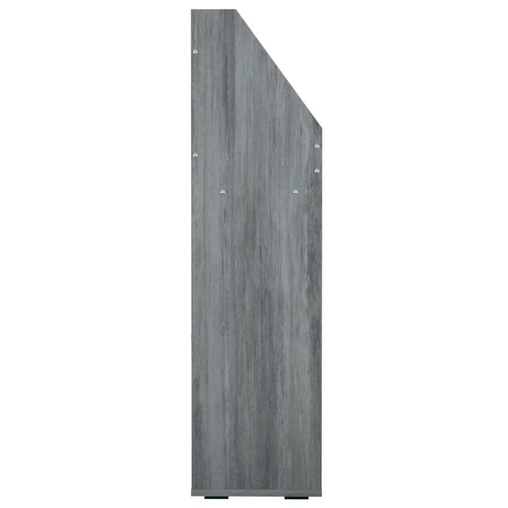Stalak za dječje časopise boja betona 71 x 30 x 114 cm drveni