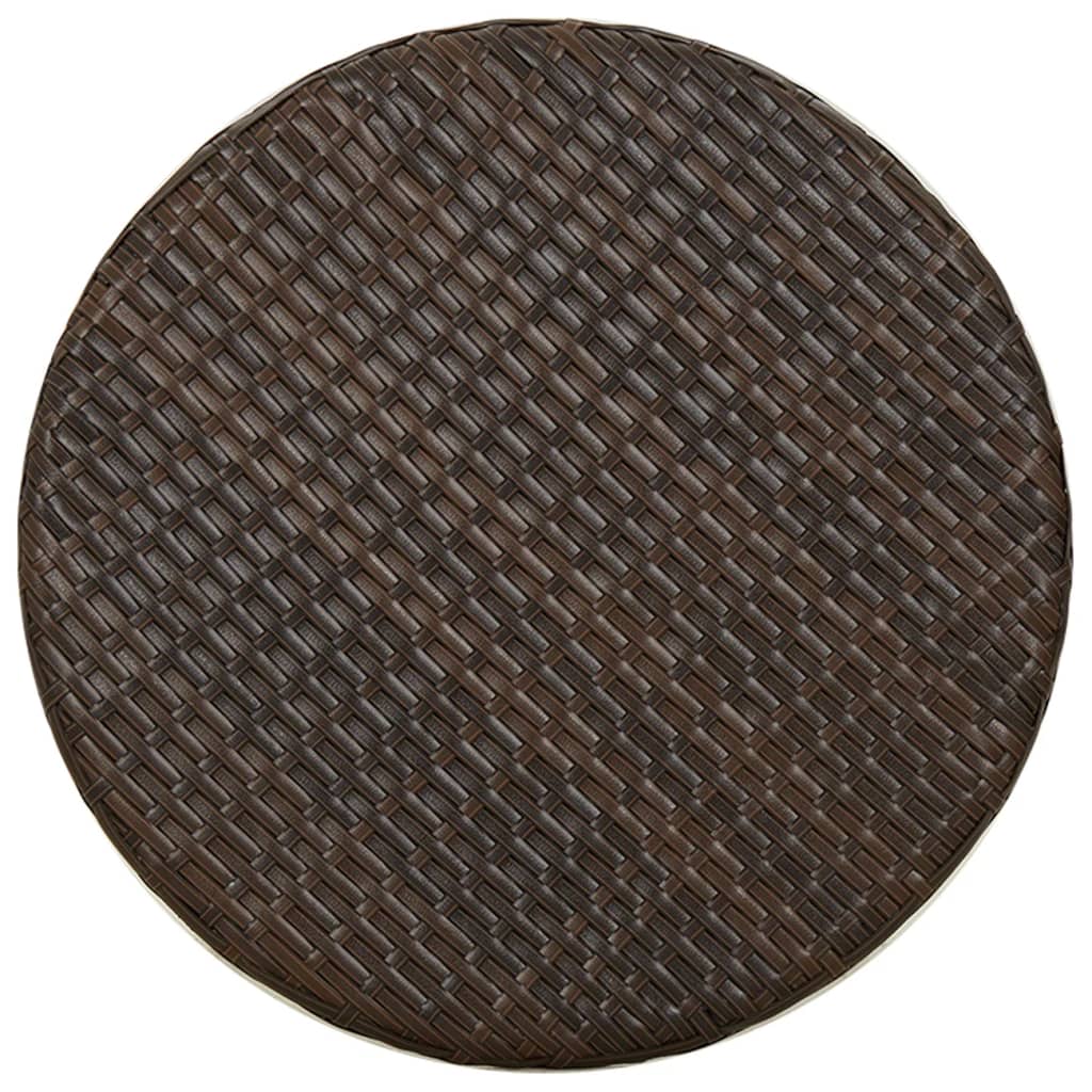 Čajni stolić smeđi 45 cm od poliratana