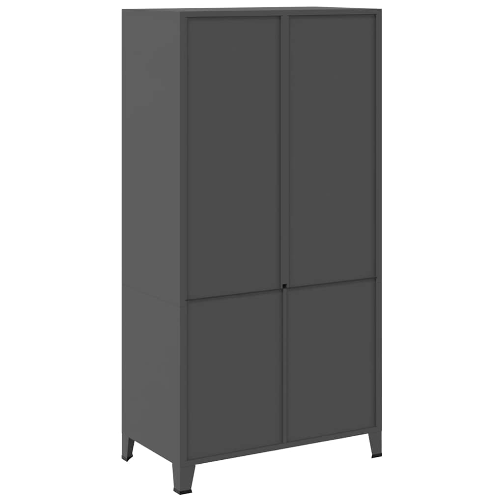 Ormar antracit 90 x 50 x 180 cm metalni