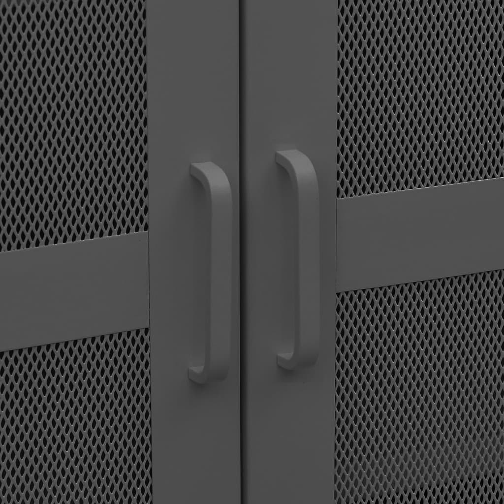 Industrijski sanduk za pohranu antracit 70x40x115 cm metalni