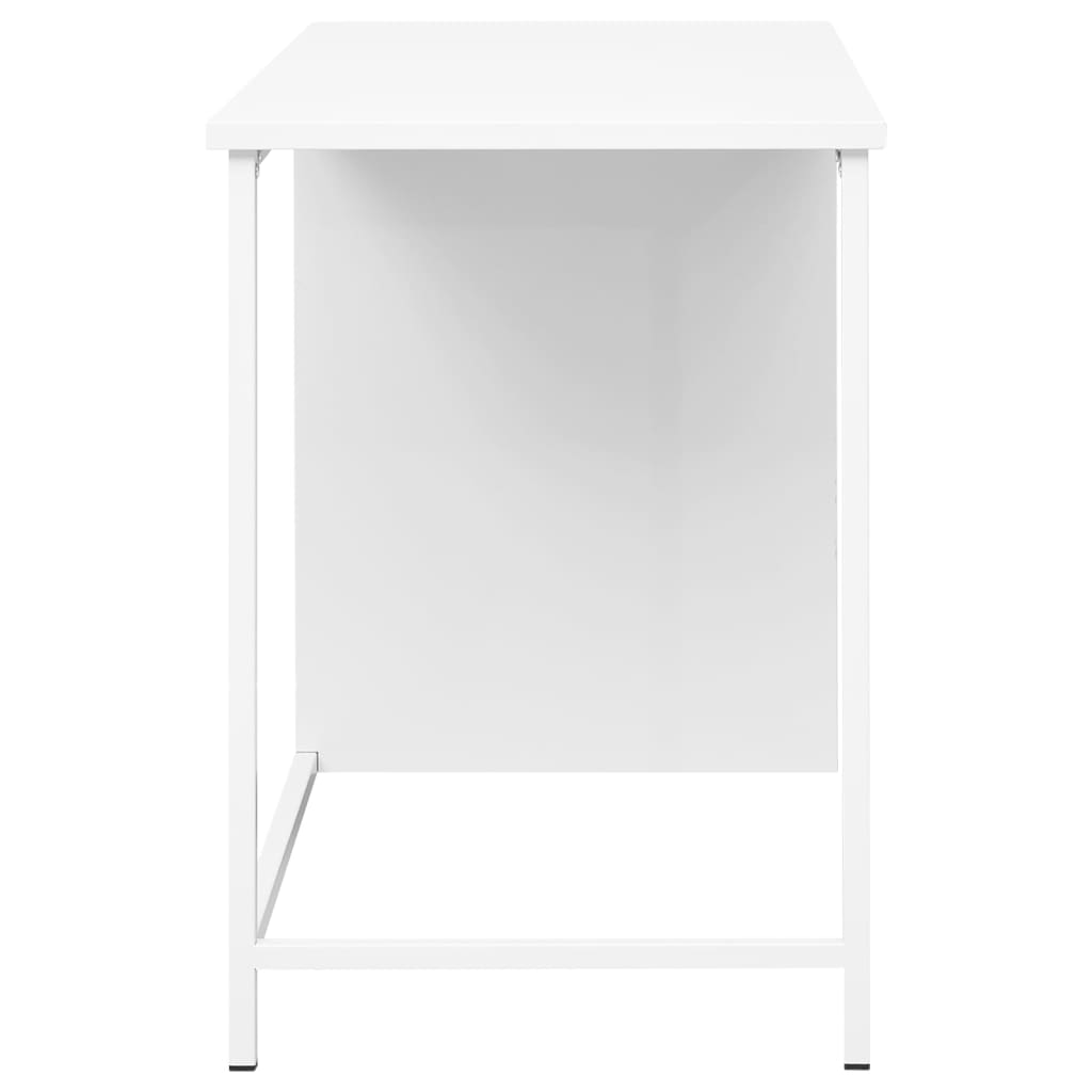 Industrijski radni stol s ladicama bijeli 105x52x75 cm čelični