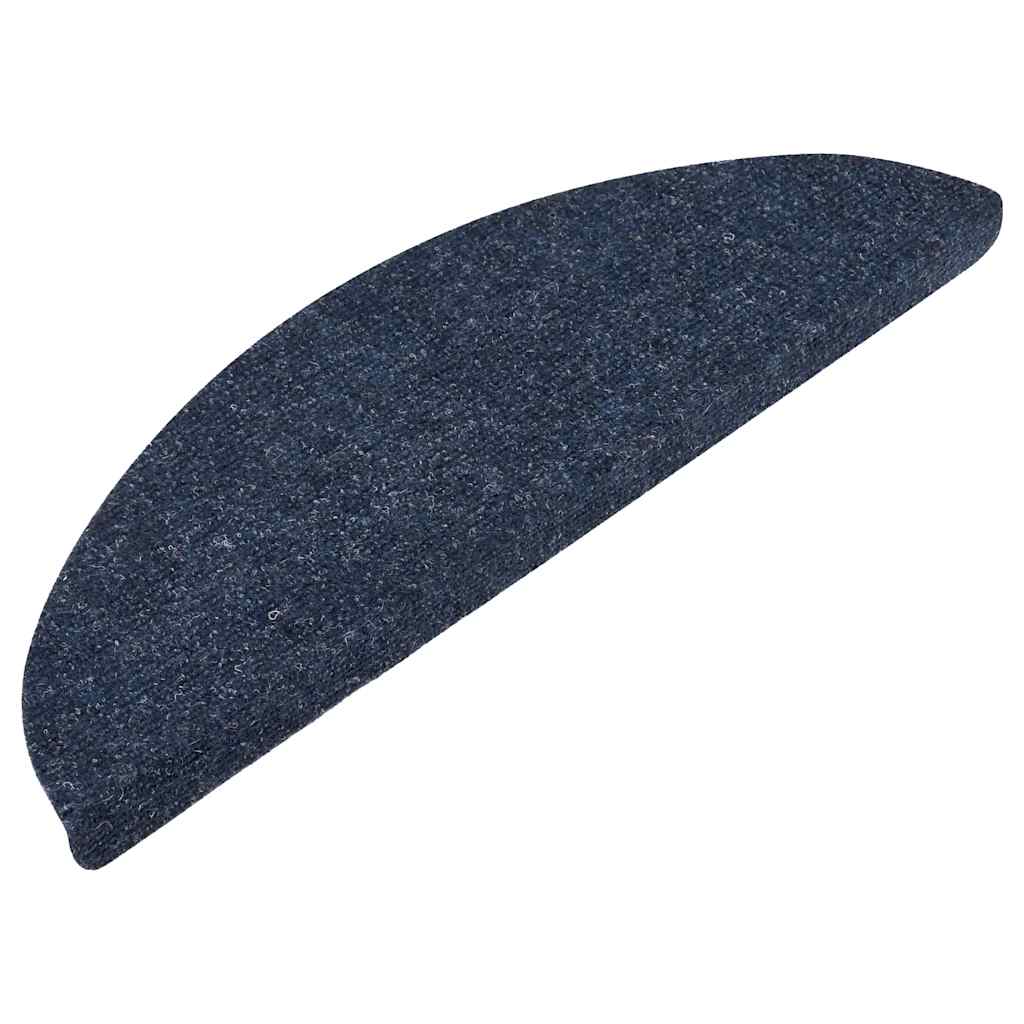 Samoljepljivi otirači za stepenice 15 kom 56x17x3 cm plavi