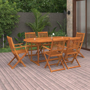 7-dijelni vrtni blagovaonski set 180x90x75 cm bagremovog drva