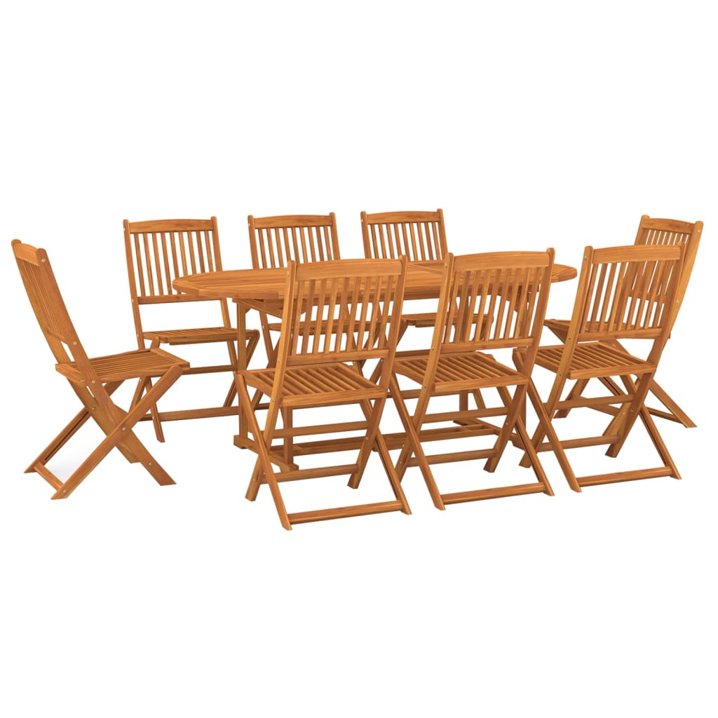9-dijelni vrtni blagovaonski set 180x90x75 cm bagremovog drva