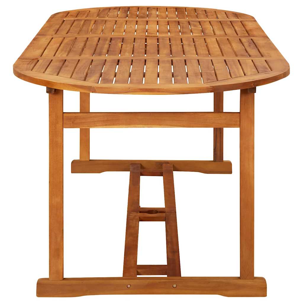 9-dijelni vrtni blagovaonski set 220x90x75 cm bagremovog drva