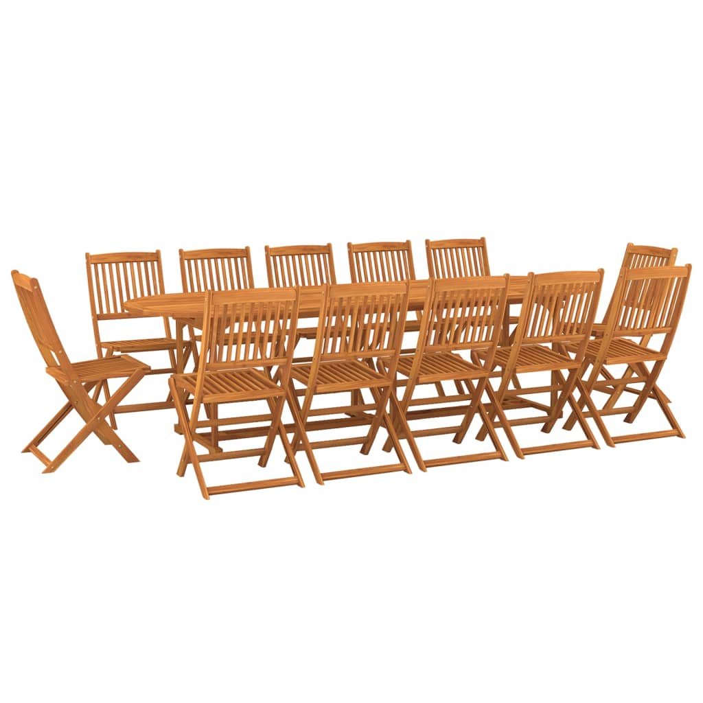 13-dijelni vrtni blagovaonski set 280x90x75 cm bagremovog drva