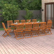 13-dijelni vrtni blagovaonski set 280x90x75 cm bagremovog drva