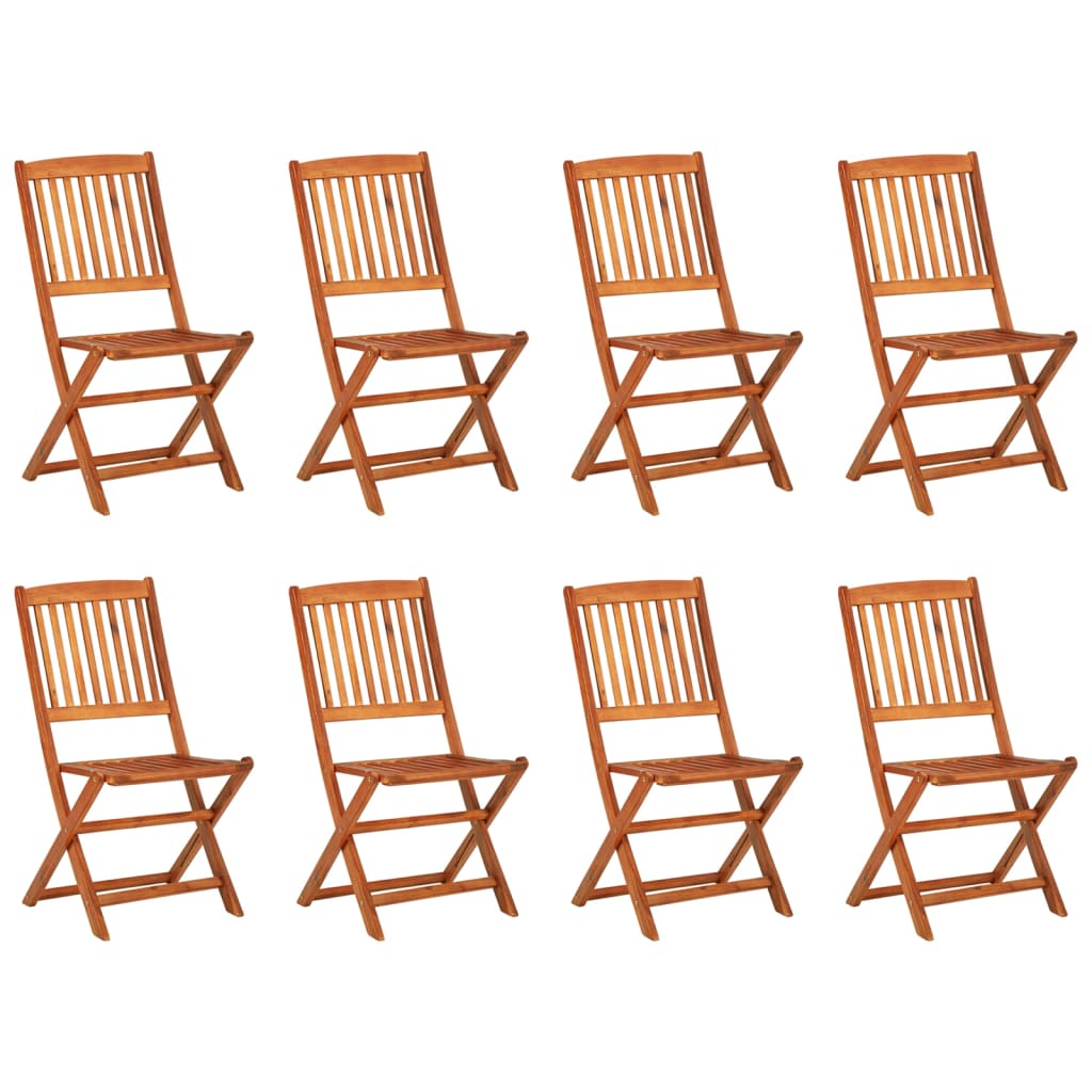9-dijelni vrtni blagovaonski set 220x90x75 cm bagremovog drva