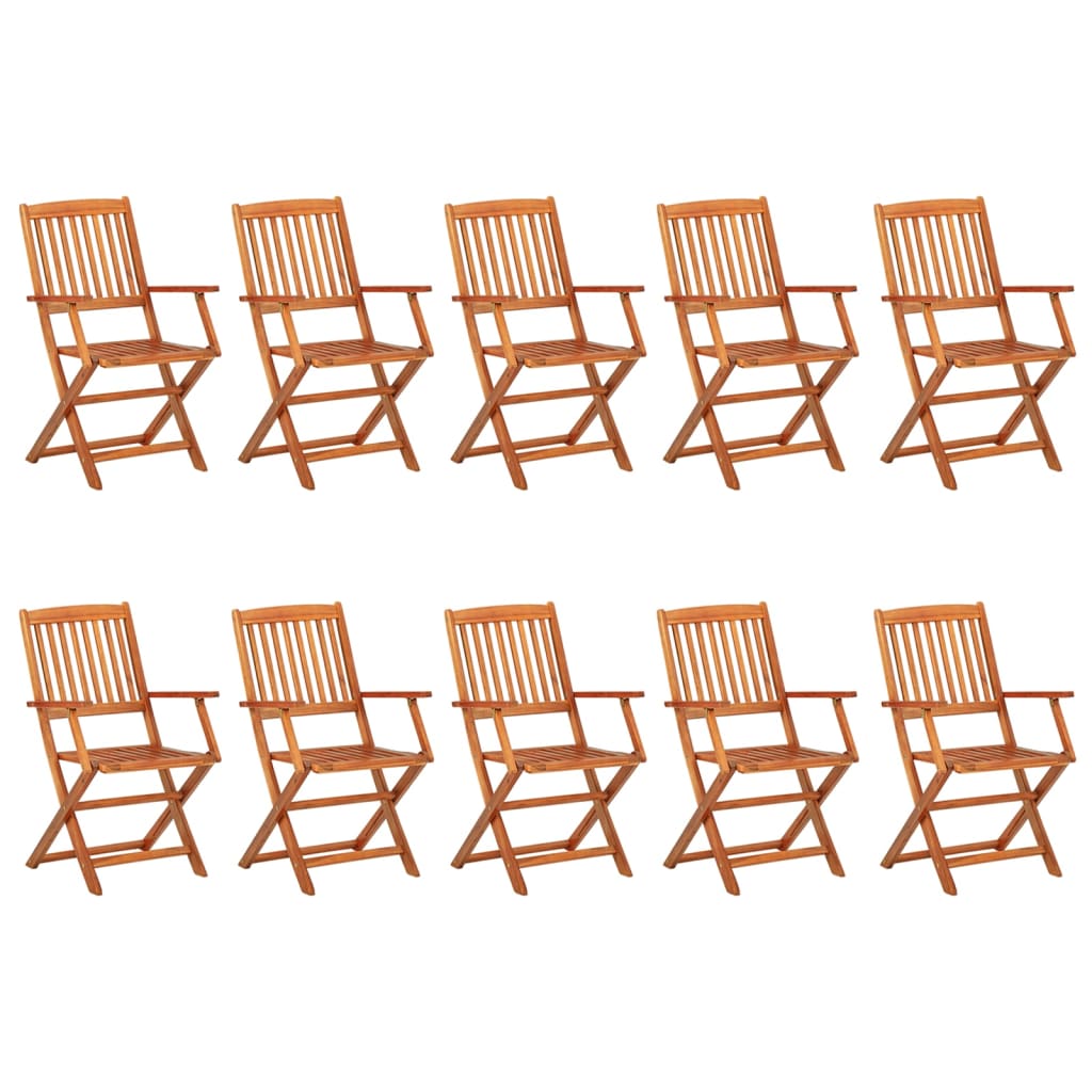 11-dijelni vrtni blagovaonski set 280x90x75 cm bagremovog drva