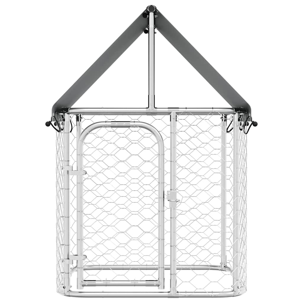 Vanjski kavez za pse s krovom 100 x 100 x 150 cm