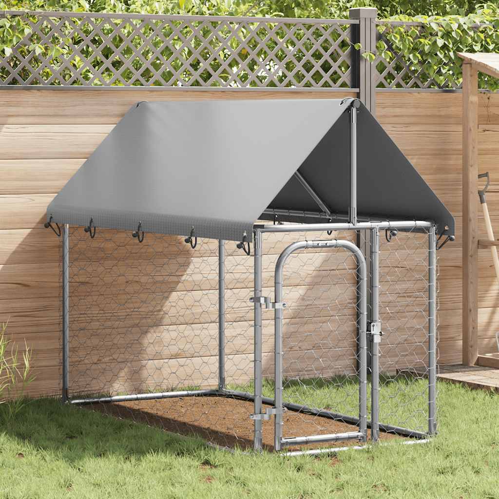 Vanjski kavez za pse s krovom 200 x 100 x 150 cm