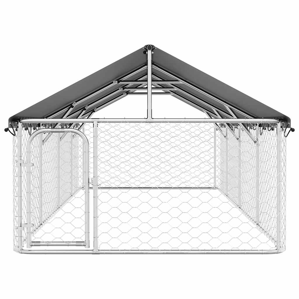 Vanjski kavez za pse s krovom 600 x 200 x 150 cm