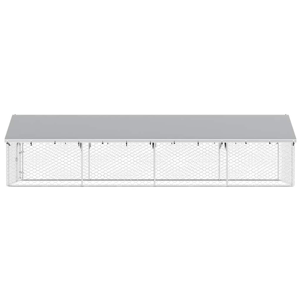 Vanjski kavez za pse s krovom 600 x 200 x 150 cm