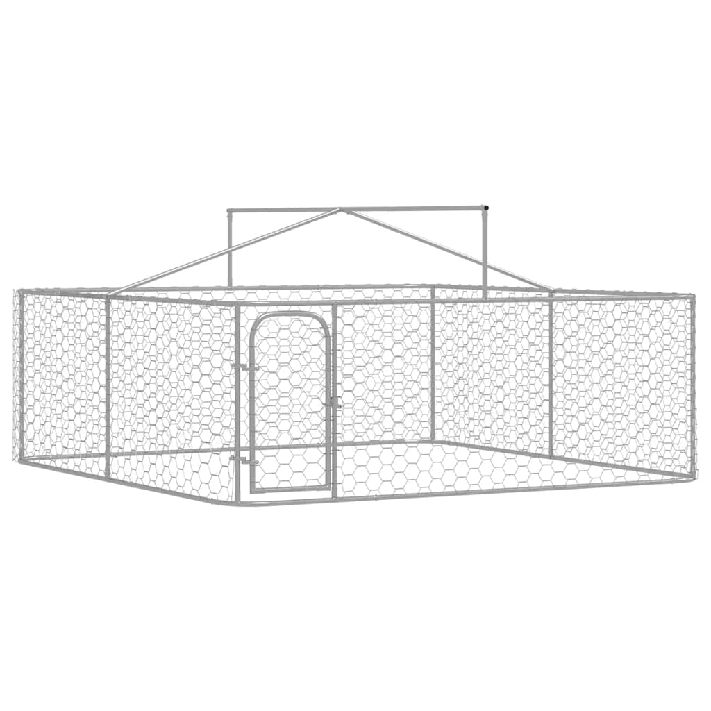Vanjski kavez za pse s krovom 300 x 300 x 150 cm