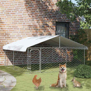 Vanjski kavez za pse s krovom 300 x 300 x 150 cm