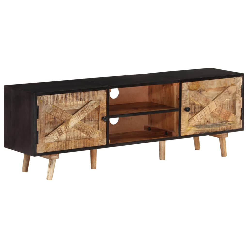 TV ormarić 140 x 30 x 46 cm od grubog drva manga i drva bagrema