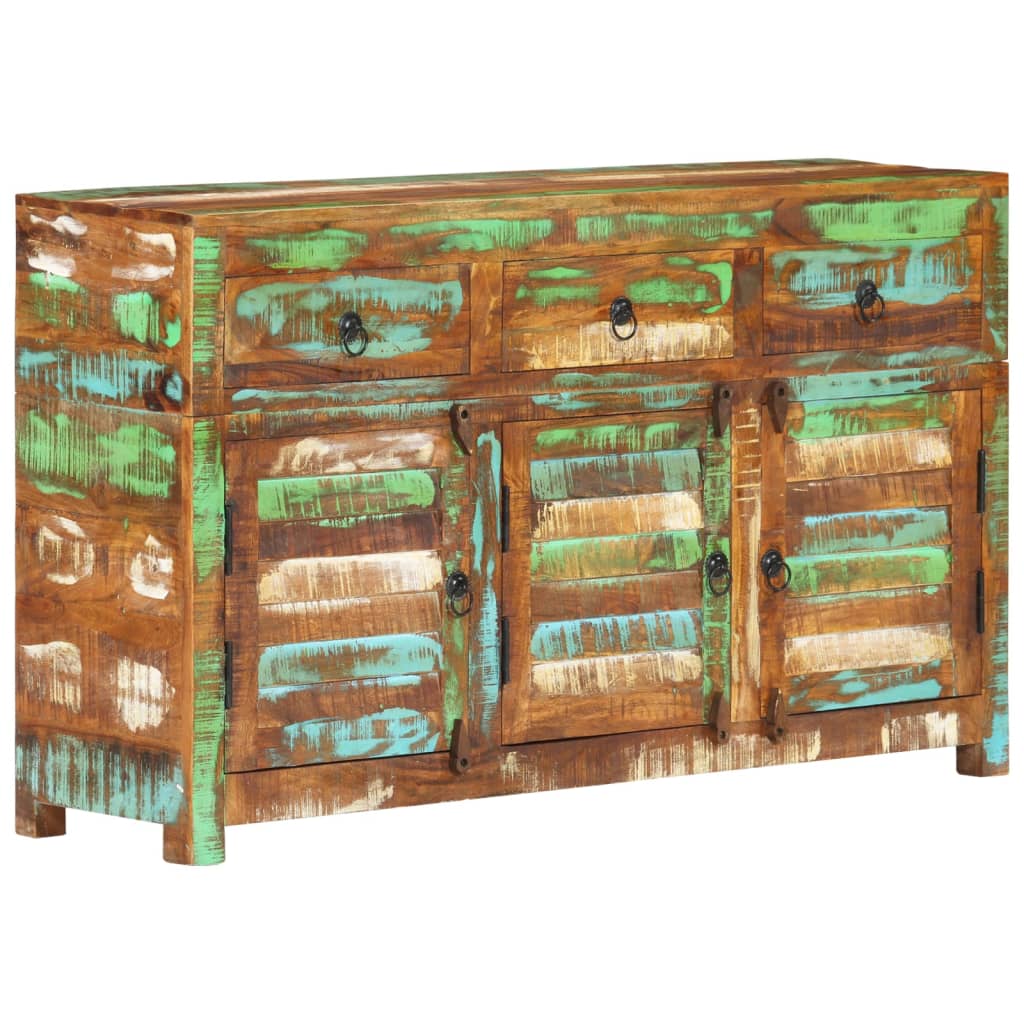 Komoda od masivnog obnovljenog drva 110 x 30 x 65 cm