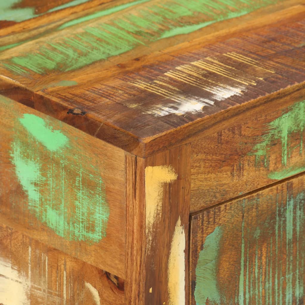 Komoda od masivnog obnovljenog drva 110 x 30 x 65 cm