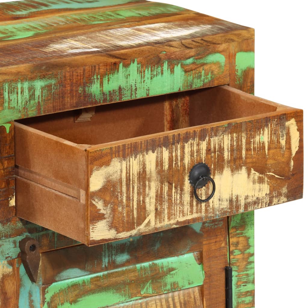 Komoda od masivnog obnovljenog drva 110 x 30 x 65 cm