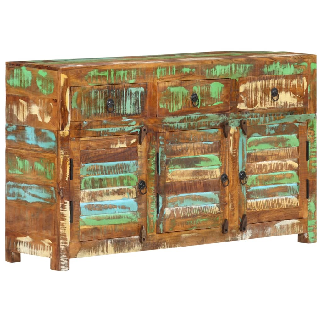 Komoda od masivnog obnovljenog drva 110 x 30 x 65 cm