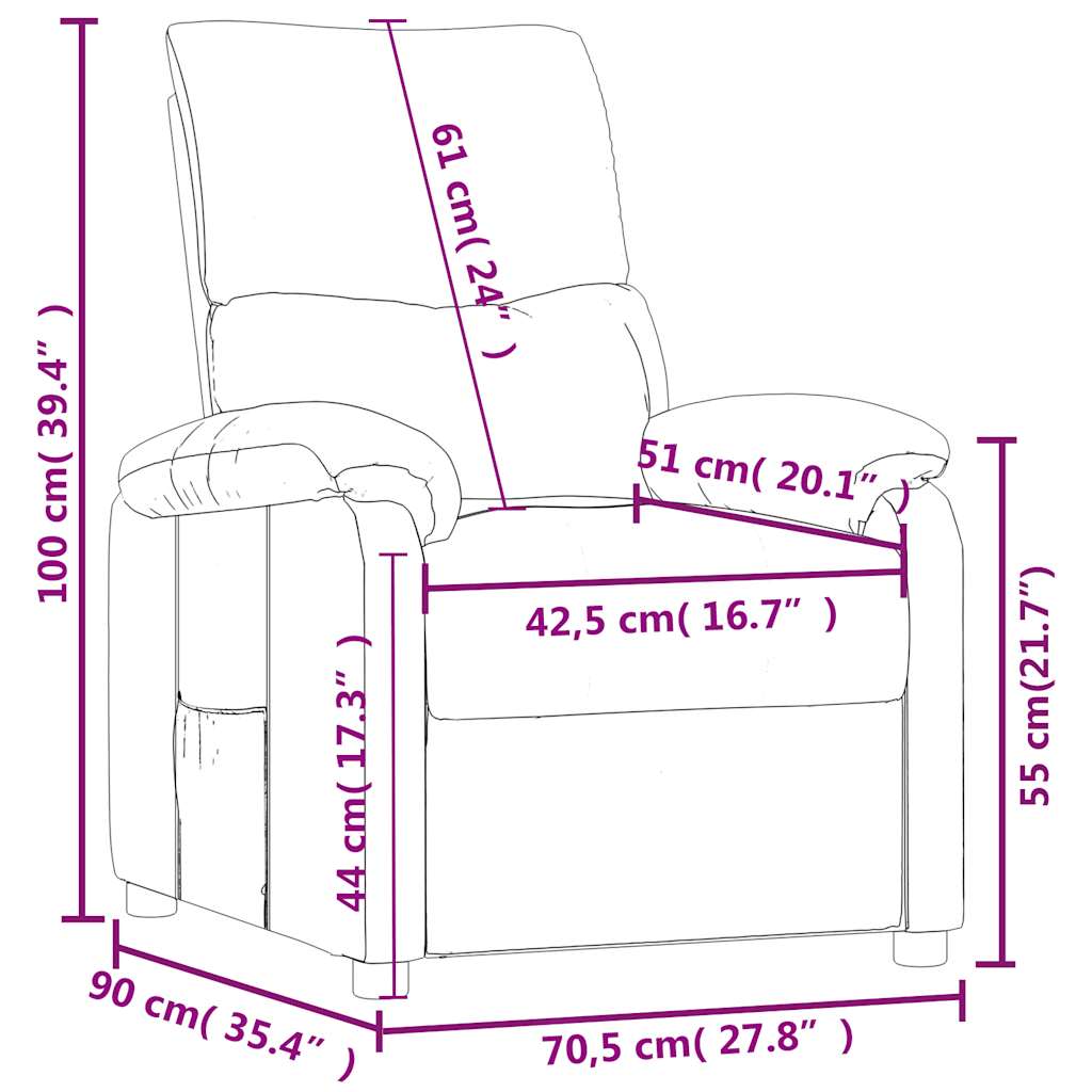 Naslonjač od tkanine tamnosivi