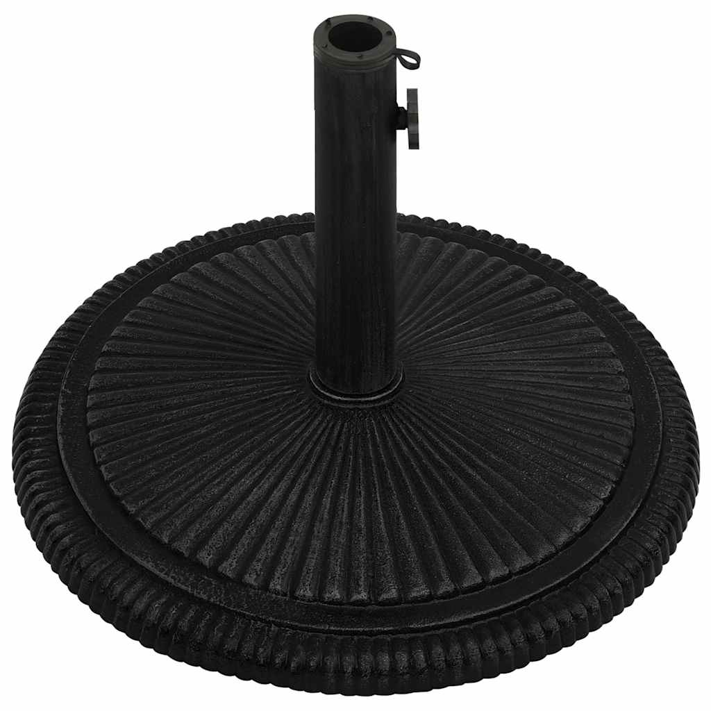 Stalak za suncobran crni 45 x 45 x 30 cm od lijevanog željeza