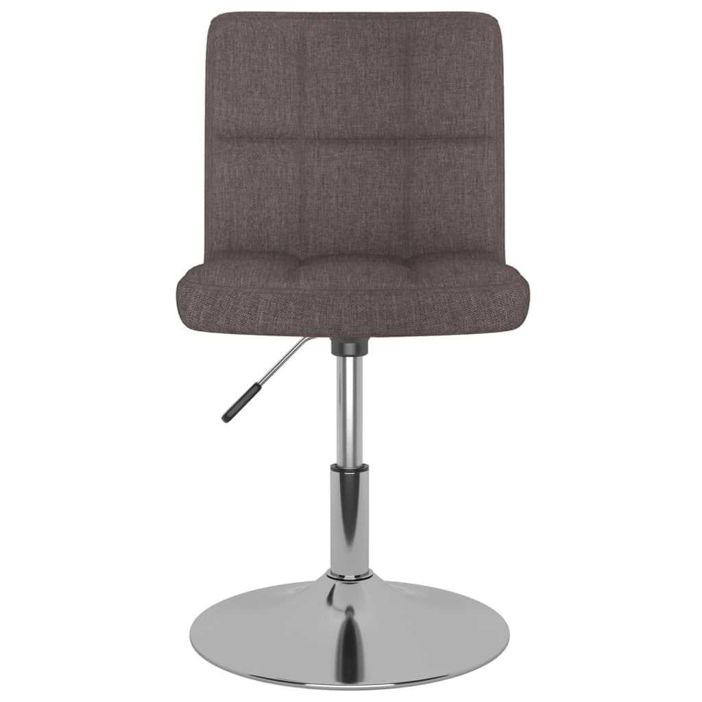 Okretne blagovaonske stolice od tkanine 6 kom smeđe-sive