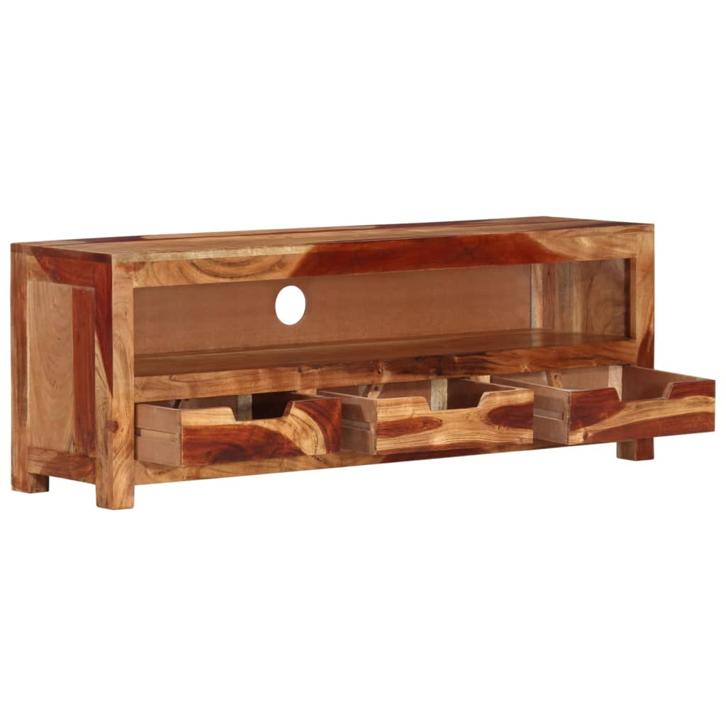 TV ormarić 110 x 30 x 40 cm od masivnog bagremovog drva