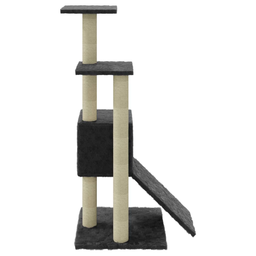 Penjalica za mačke sa stupovima za grebanje tamnosiva 92 cm