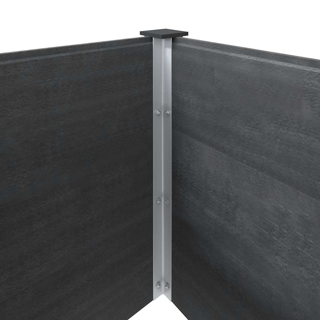 Povišena vrtna gredica 300 x 50 x 54 cm WPC siva