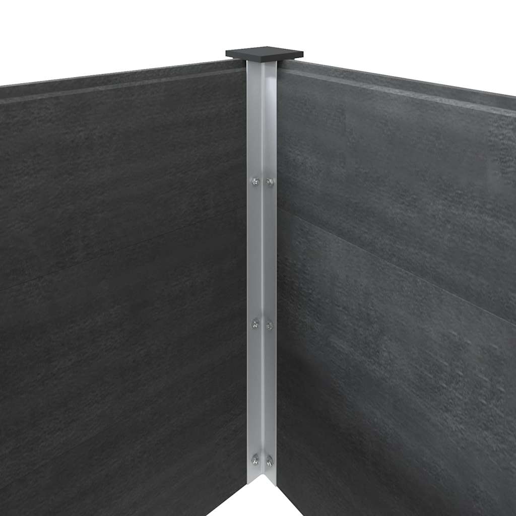 Povišena vrtna gredica 300 x 100 x 91 cm WPC siva