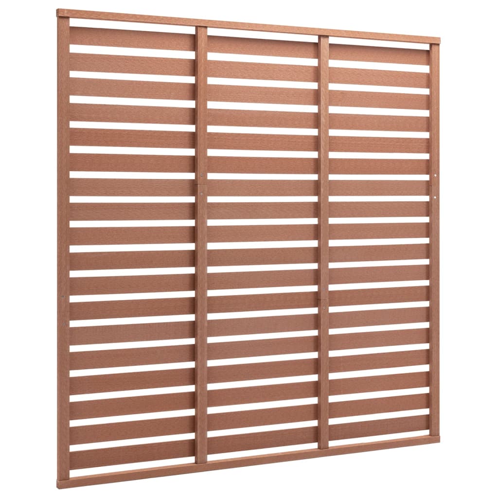 Panel za ogradu WPC 180 x 180 smeđi