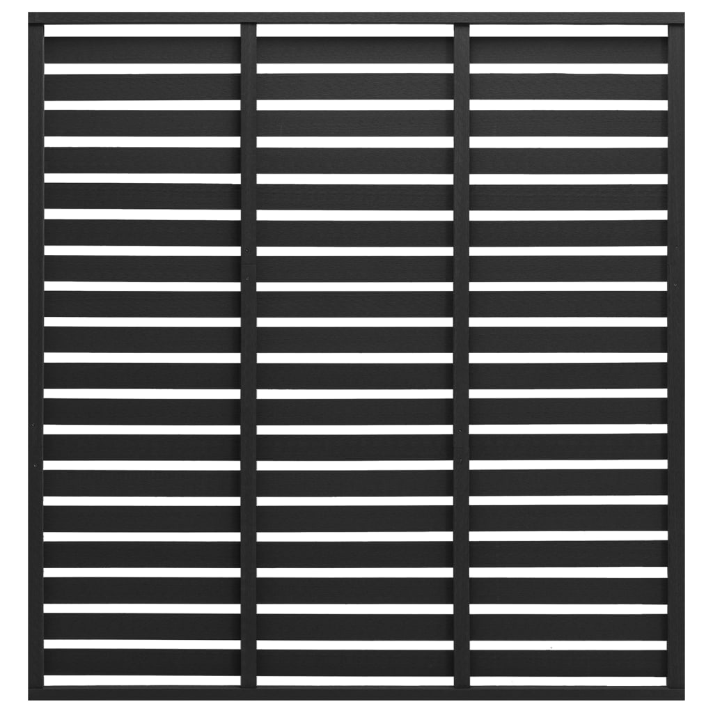 Panel za ogradu WPC 180 x 180 cm crni
