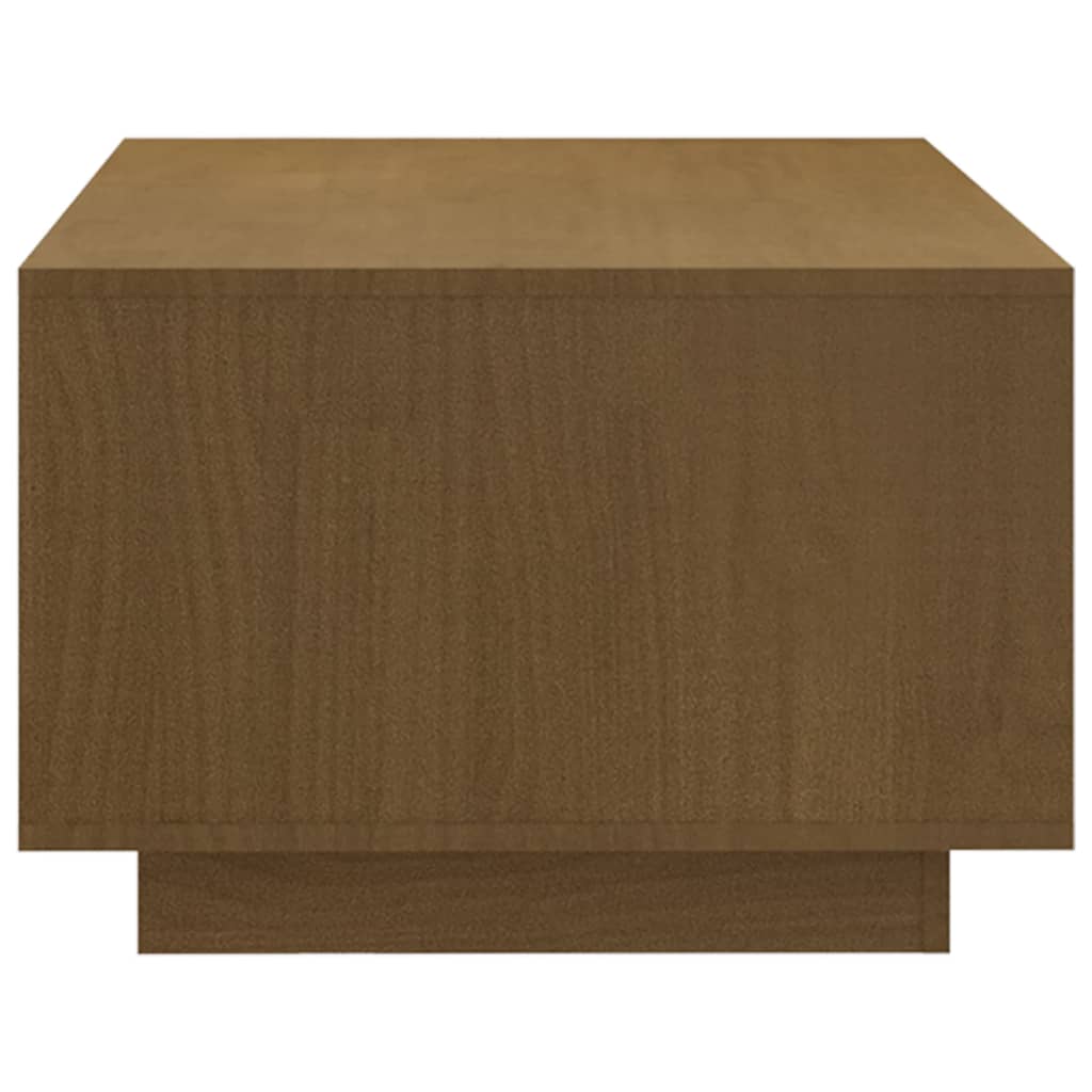 Stolić za kavu boja meda 110 x 50 x 33,5 cm od masivne borovine