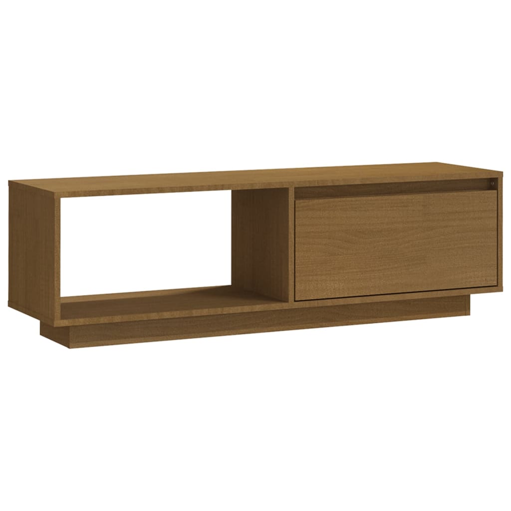 TV ormarić boja meda 110 x 30 x 33,5 cm od masivne borovine