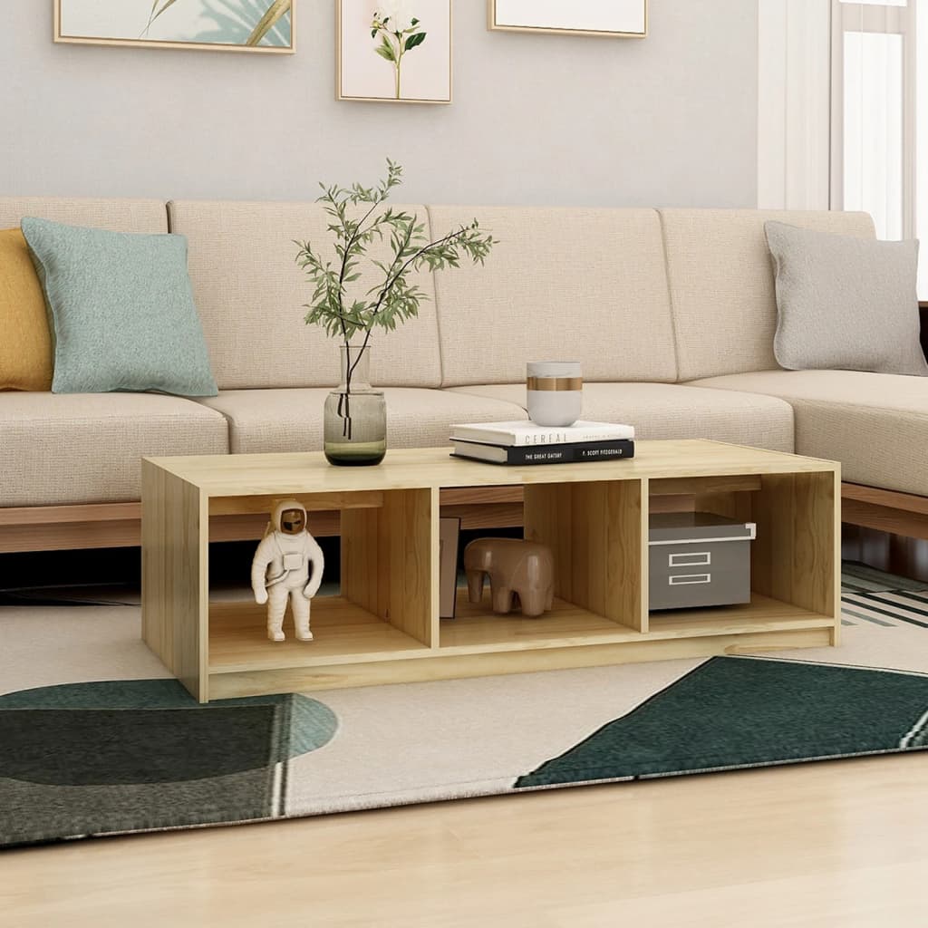 Stolić za kavu 110 x 50 x 34 cm od masivne borovine