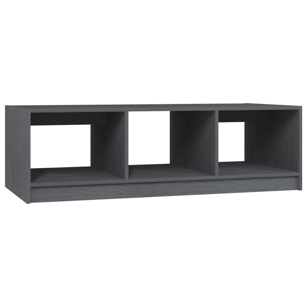 Stolić za kavu sivi 110 x 50 x 34 cm od masivne borovine