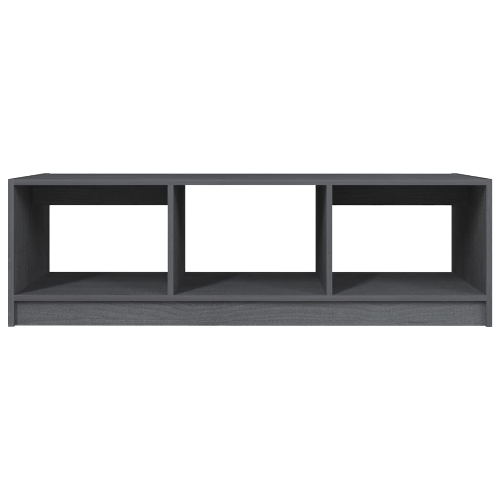 Stolić za kavu sivi 110 x 50 x 34 cm od masivne borovine
